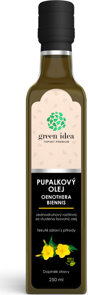 Green idea Olej pupalkový panenský GREEN IDEA, 250 ml