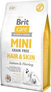 Granule pro psy Brit Care Mini Grain Free, Hair & Skin, 2 kg