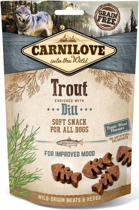 CARNILOVE Pochoutka pro psy Semi Moist Trout&Dill Carnilove, 200 g
