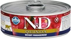 N&D (Farmina Pet Foods) N&D CAT QUINOA Adult Weight Mnmgmt Lamb & Brocolli 80 g