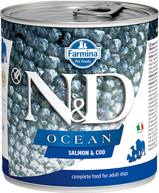 N&D (Farmina Pet Foods) N&D GF DOG OCEAN Adult Salmon & Codfish 285 g