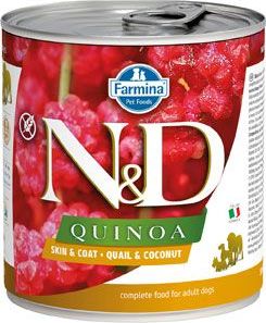 N&D (Farmina Pet Foods) N&D DOG QUINOA Adult Quail & Coconut 285 g