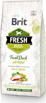 Brit Fresh Dog Duck & Millet Active Run & Work 2,5 kg