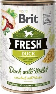 Brit Fresh Dog konz Duck with Millet 400 g