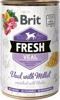 Brit Fresh Dog konz Veal with Millet 400 g
