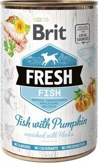 Konzerva pro psy Fish with Pumpkin Brit Fresh, 400 g