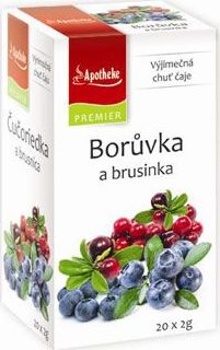 Apotheke Čaj Apotheke, borůvka/brusinka 20 sáčků