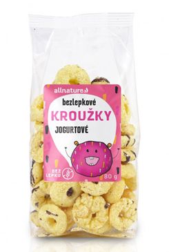 Allnature Kroužky jogurtové Allnature, 80 g