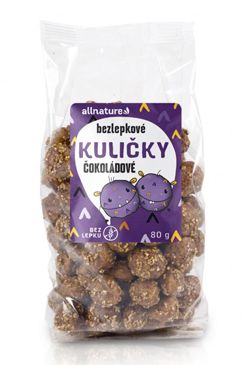 Allnature Kuličky čokoládové Allnature, 80 g