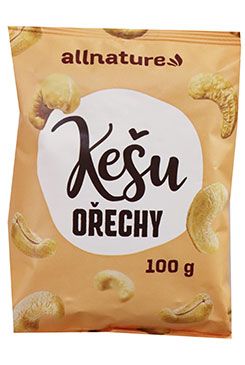 Allnature Kešu jádra Allnature, 100 g