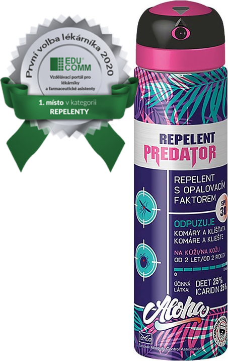 Repelentní sprej PREDATOR ALOHA SPF30, 25%DEET, 90ml