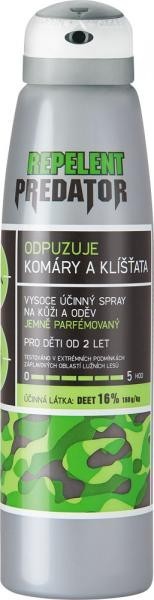 Repelentní sprej PREDATOR 16%DEET, 150 ml