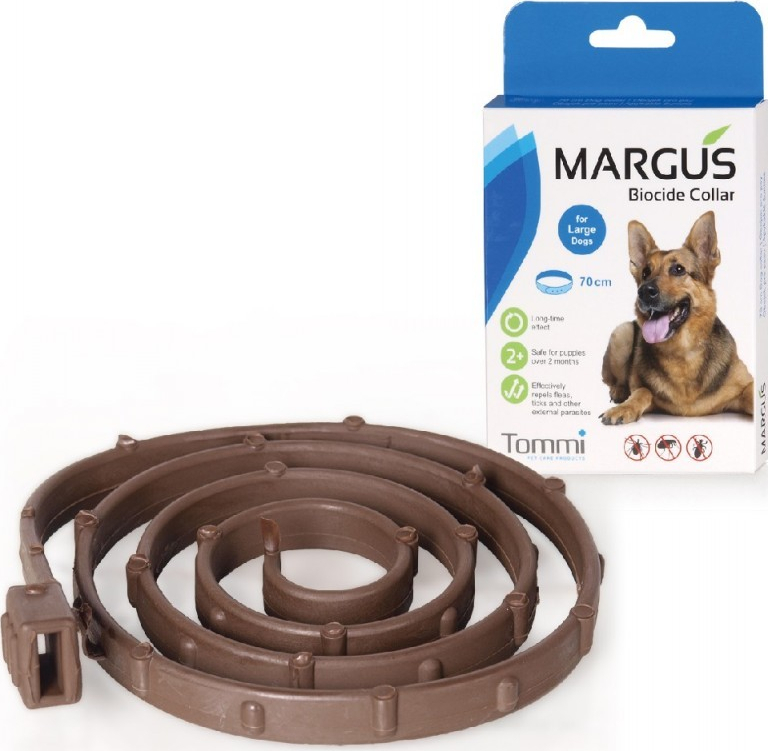 Obojek antiparazitární Margus Biocide L-70 cm, pes
