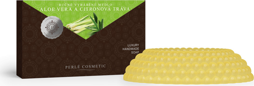 Perlé Cosmetic Mýdlo - Aloe vera a citrónová tráva Perlé Cosmetic, 115g