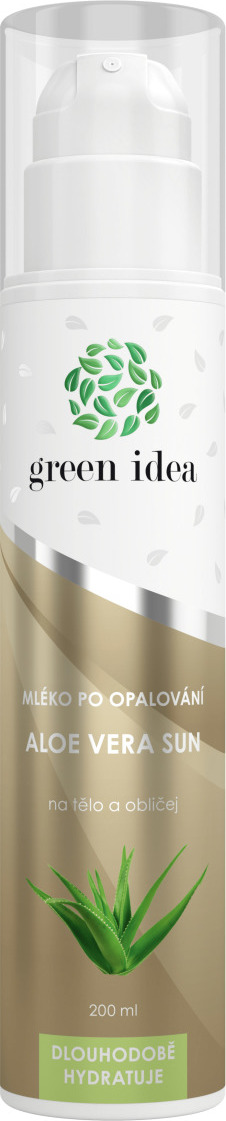 Green idea Mléko po opalování Aloe vera GREEN IDEA, 200 ml