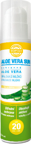 Green idea Mléko na opalování Aloe vera GREEN IDEA, SPF 20, 200 ml