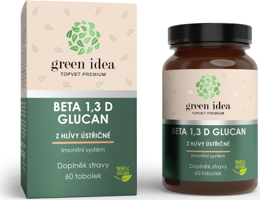 Green idea Bylinný extrakt Beta 1,3 D glucan GREEN IDEA, 60 tbl