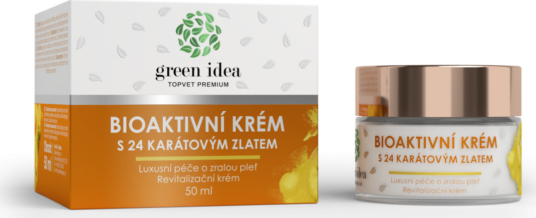 Green idea Krém Bioaktivní s 24 karátovým zlatem GREEN IDEA, 50 ml