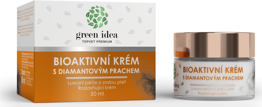 Green idea Krém Bioaktivní s diamantovým prachem GREEN IDEA, 50 ml