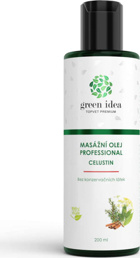 Green idea Olej Celustin GREEN IDEA, masážní, 200 ml