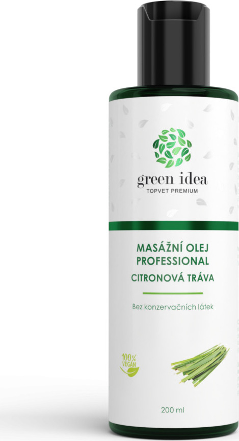 Green idea Olej citronová tráva GREEN IDEA, masážní, 200 ml
