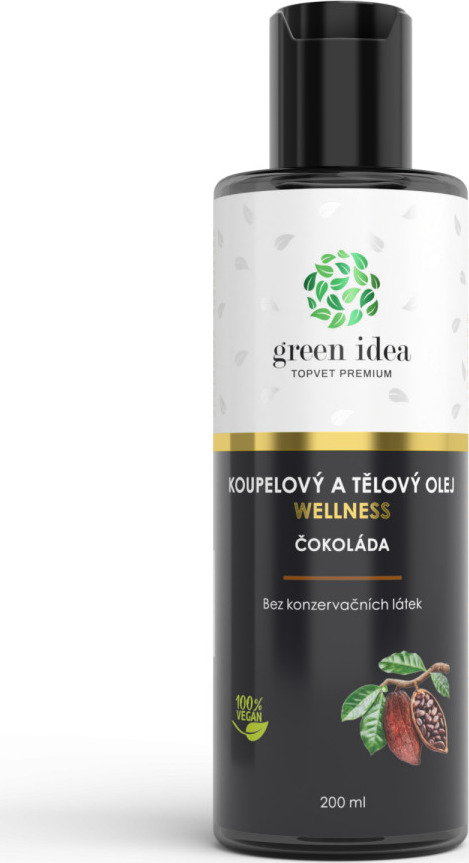 Green idea Olej koupelový Čokoláda v mandlovém oleji GREEN IDEA, 200 ml