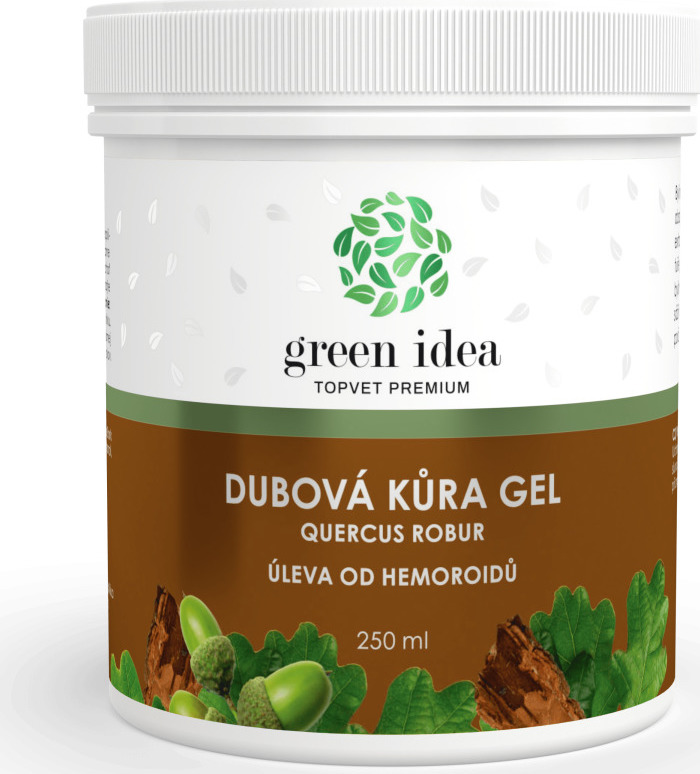 Green idea Gel dubová kůra - masážní GREEN IDEA, 250 ml