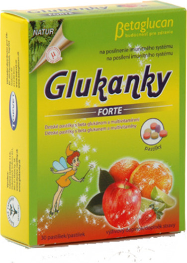 Liečive rastliny Pastilky - Glukanky forte Liečive rastliny, dětské, 30 ks
