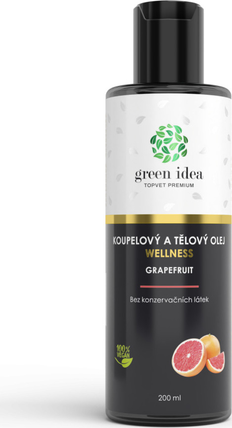 Green idea Olej koupelový Grapefruit v mandlovém oleji GREEN IDEA, 200 ml