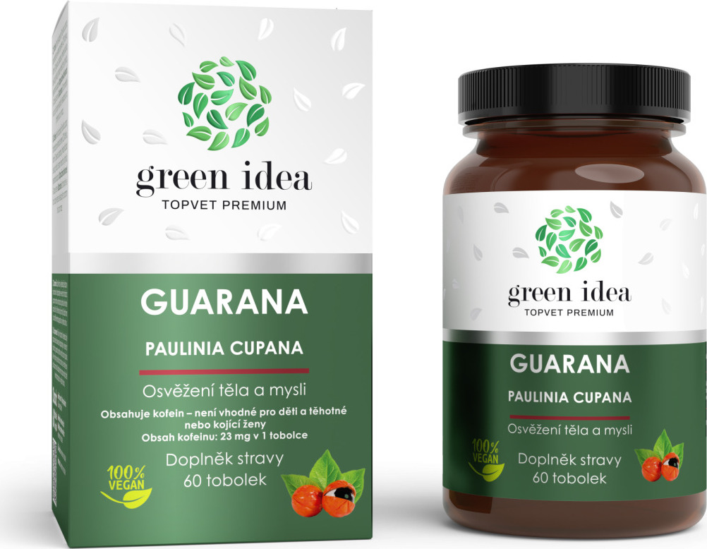 Green idea Bylinný extrakt - Guarana GREEN IDEA, 60 tbl