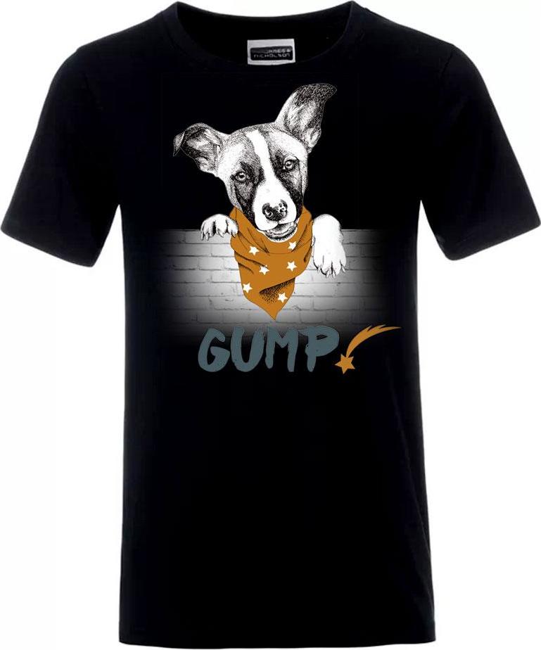 Tričko GUMP - pánské S, černé