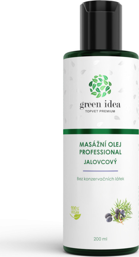 Green idea Olej jalovcový GREEN IDEA, masážní, 200 ml