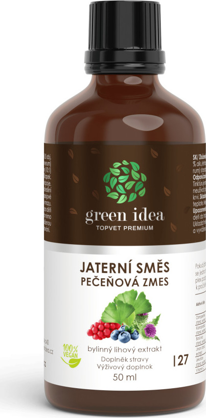 Green idea Bylinný lihový extrakt - Jaterní směs GREEN IDEA, 50 ml
