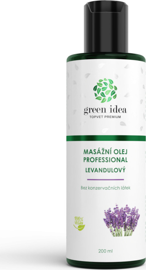 Green idea Olej levandulový GREEN IDEA, masážní, 200 ml