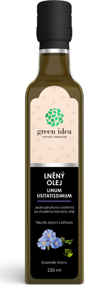 Green idea Olej lněný GREEN IDEA, 250 ml