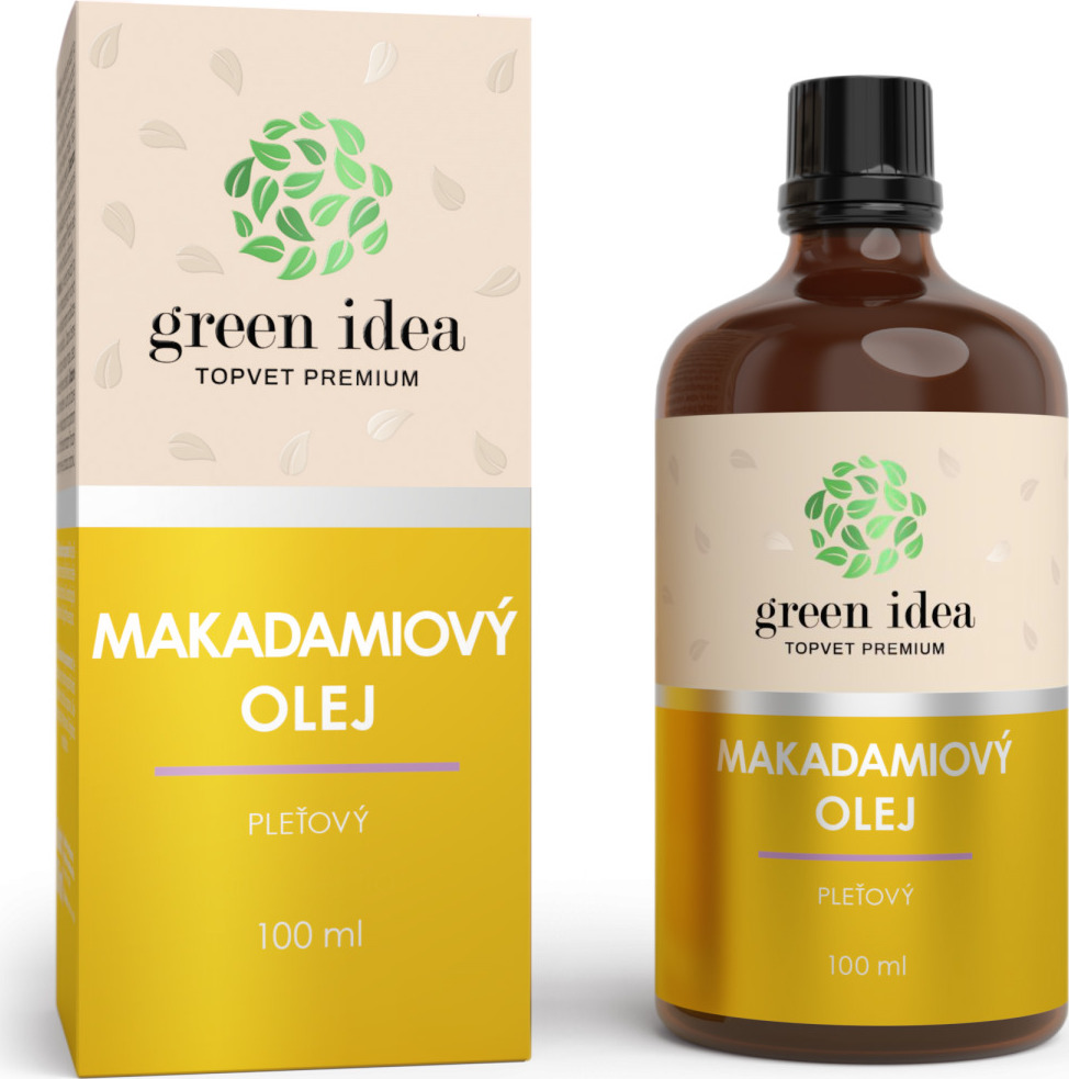 Green idea Olej na pleť a pokožku - Makadamový GREEN IDEA, 100 ml