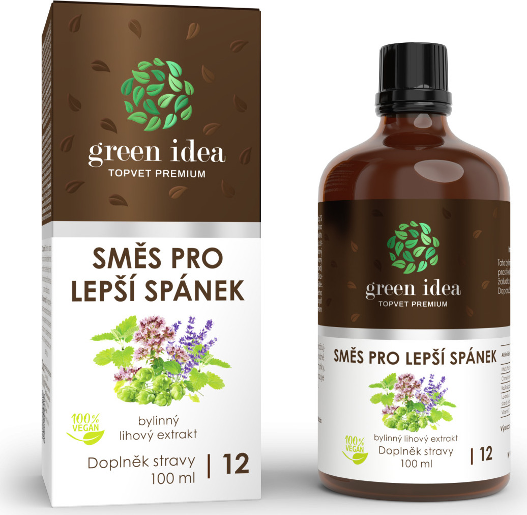Green idea Bylinný lihový extrakt - Medea pro lepší spánek GREEN IDEA, 100 ml