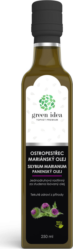 Green idea Olej ostropestřec mariánský GREEN IDEA, 250 ml