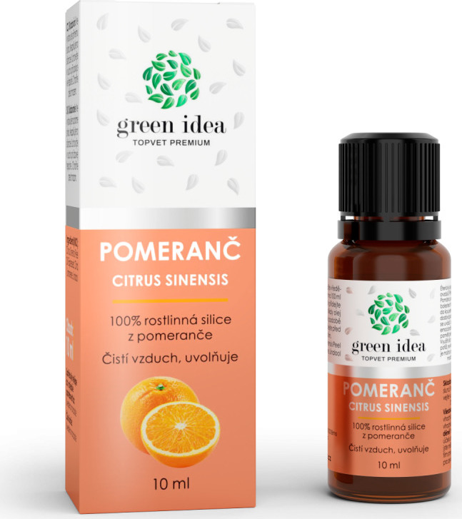 Green idea Silice 100% -Pomeranč GREEN IDEA, 10 ml