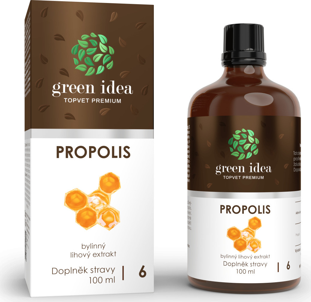 Green idea Bylinný lihový extrakt - Propolis GREEN IDEA, 100 ml