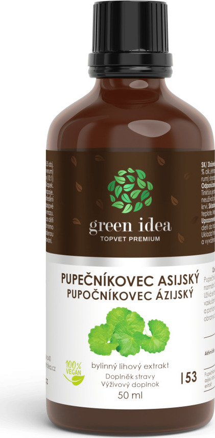 Green idea Bylinný lihový extrakt - Pupečníkovec asijský GREEN IDEA, 50 ml