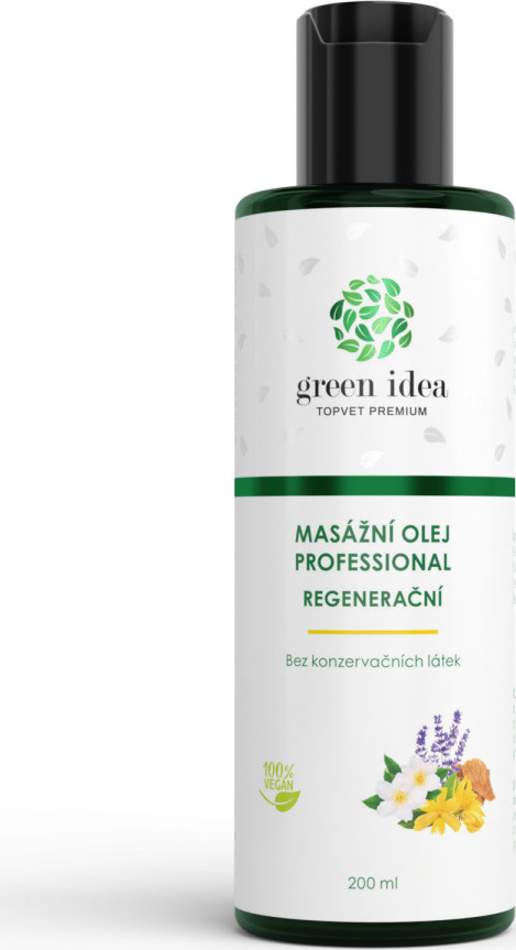 Green idea Olej regenerační GREEN IDEA, masážní, 200 ml