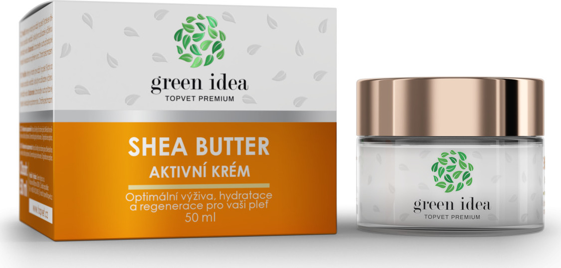 Green idea Krém aktivní Shea butter GREEN IDEA, 50 ml