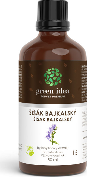 Green idea Bylinný lihový extrakt - Šišák GREEN IDEA, 50 ml
