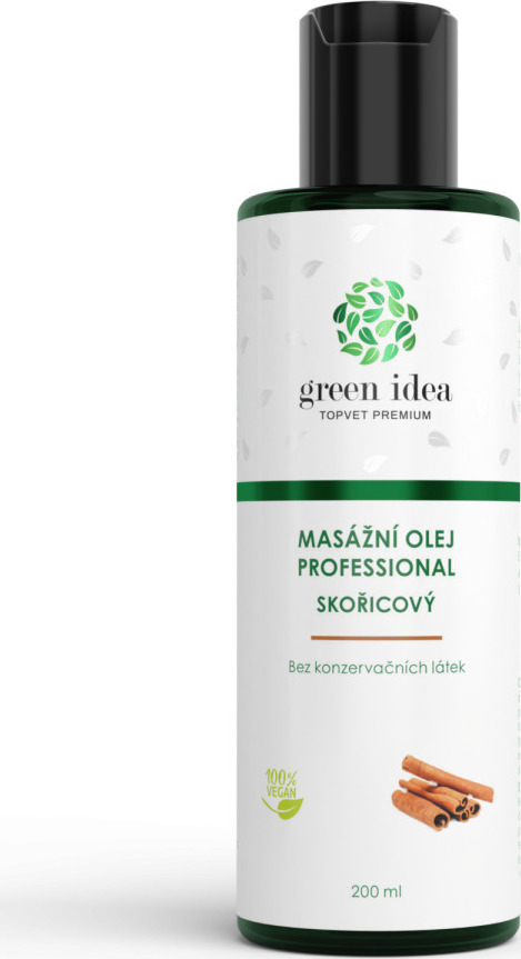 Green idea Olej skořicový GREEN IDEA, masážní, 200 ml