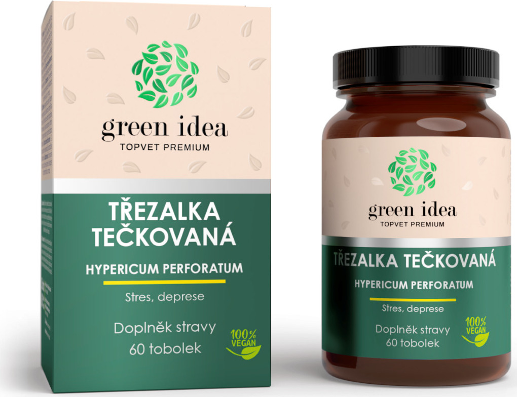 Green idea Bylinný extrakt - Třezalka GREEN IDEA, 60 tbl