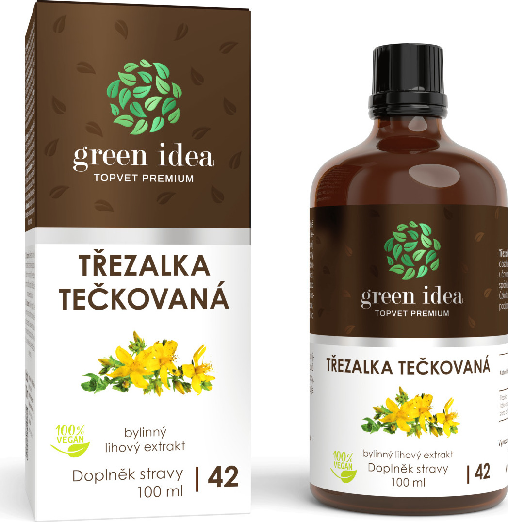 Green idea Bylinný lihový extrakt - Třezalka GREEN IDEA, 100 ml