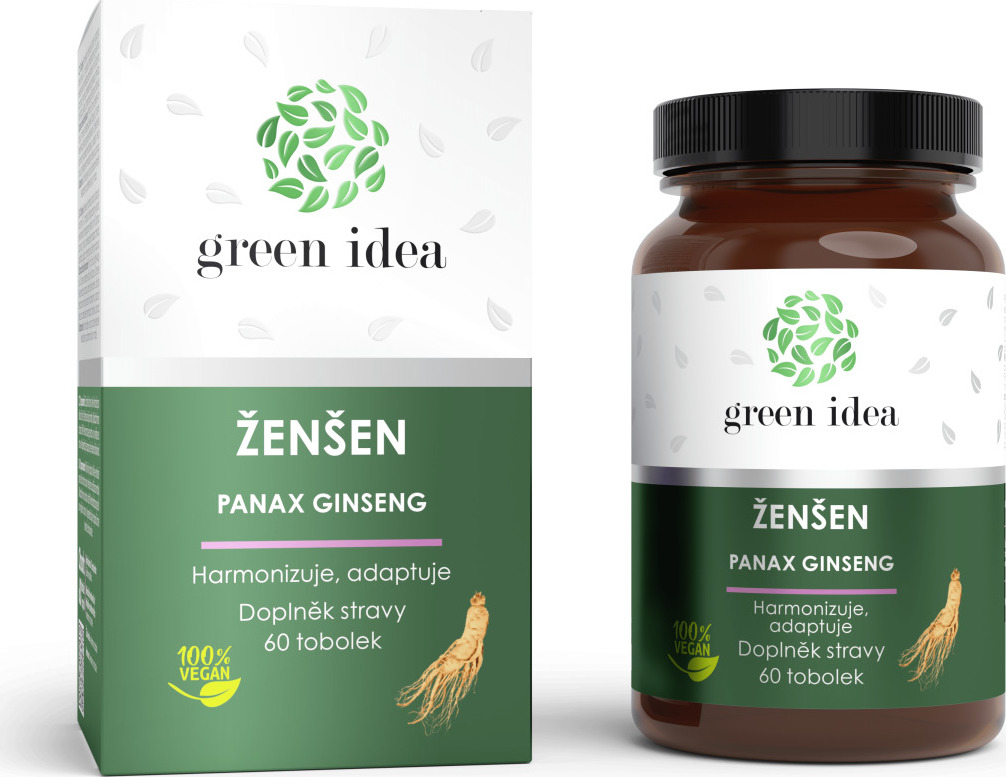 Green idea Extrakt bylinný - Ženšen GREEN IDEA, 60 tbl