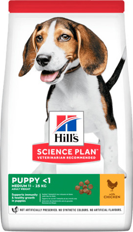 Granule pro štěňata Hill's Can.Dry SP Puppy Medium, Chicken, 14 kg
