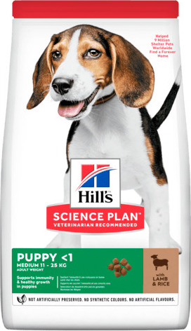 Granule pro štěňata Hill's Can.Dry SP Puppy Medium, Lamb&Rice, 14 kg